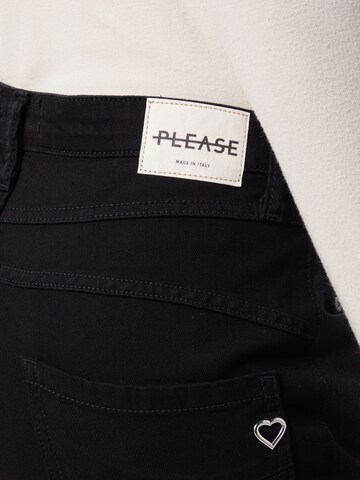 PLEASE Slimfit Jeans in Schwarz