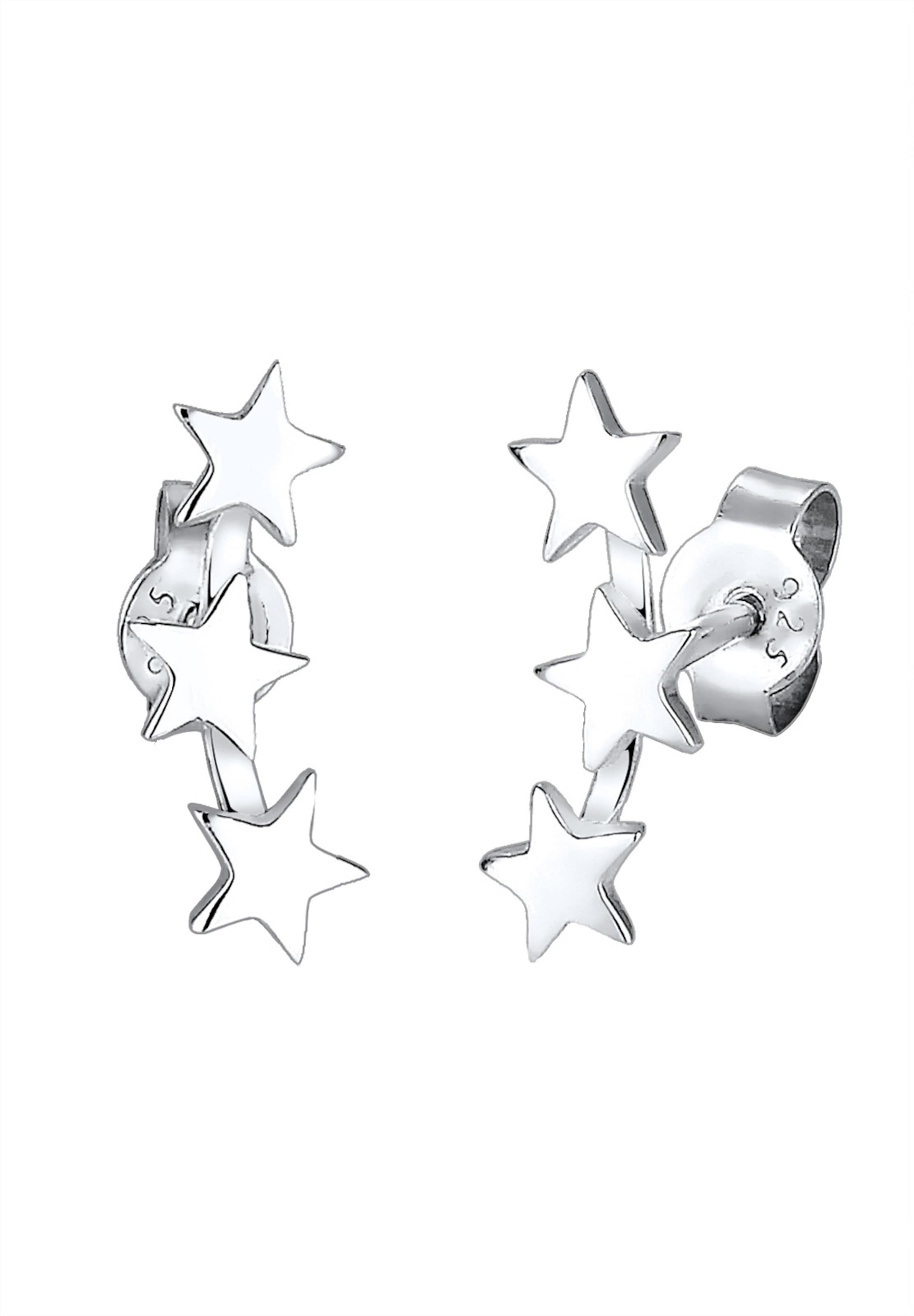 Boucles d'oreilles 'Astro' ELLI en argent : devant