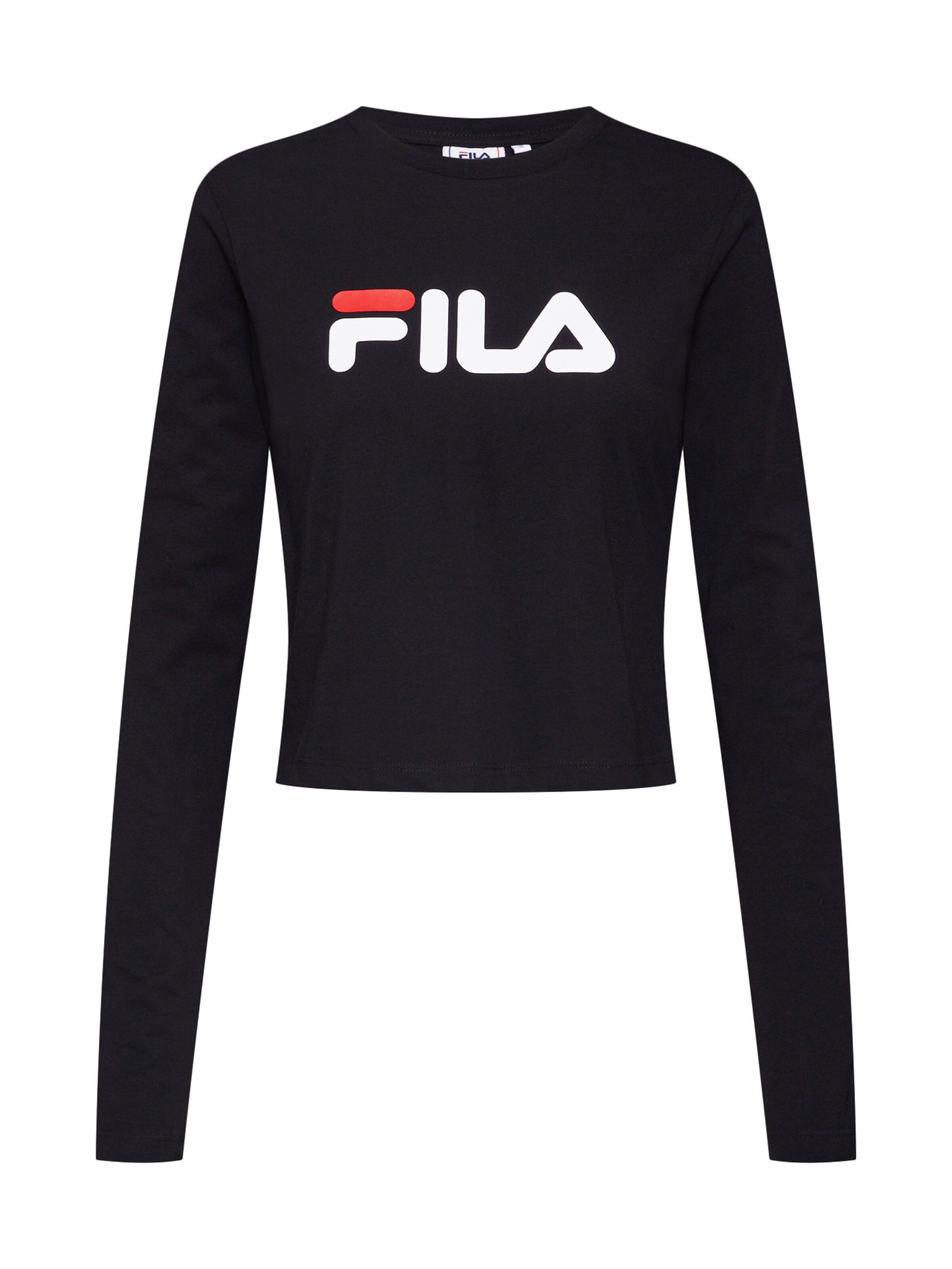 FILA - Top 'MARCELINE Cropped Long Sleeved Shirt' in de kleur Rood