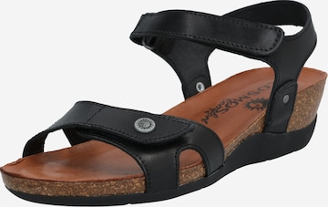 COSMOS COMFORT Sandalen met riem in Zwart: voorkant