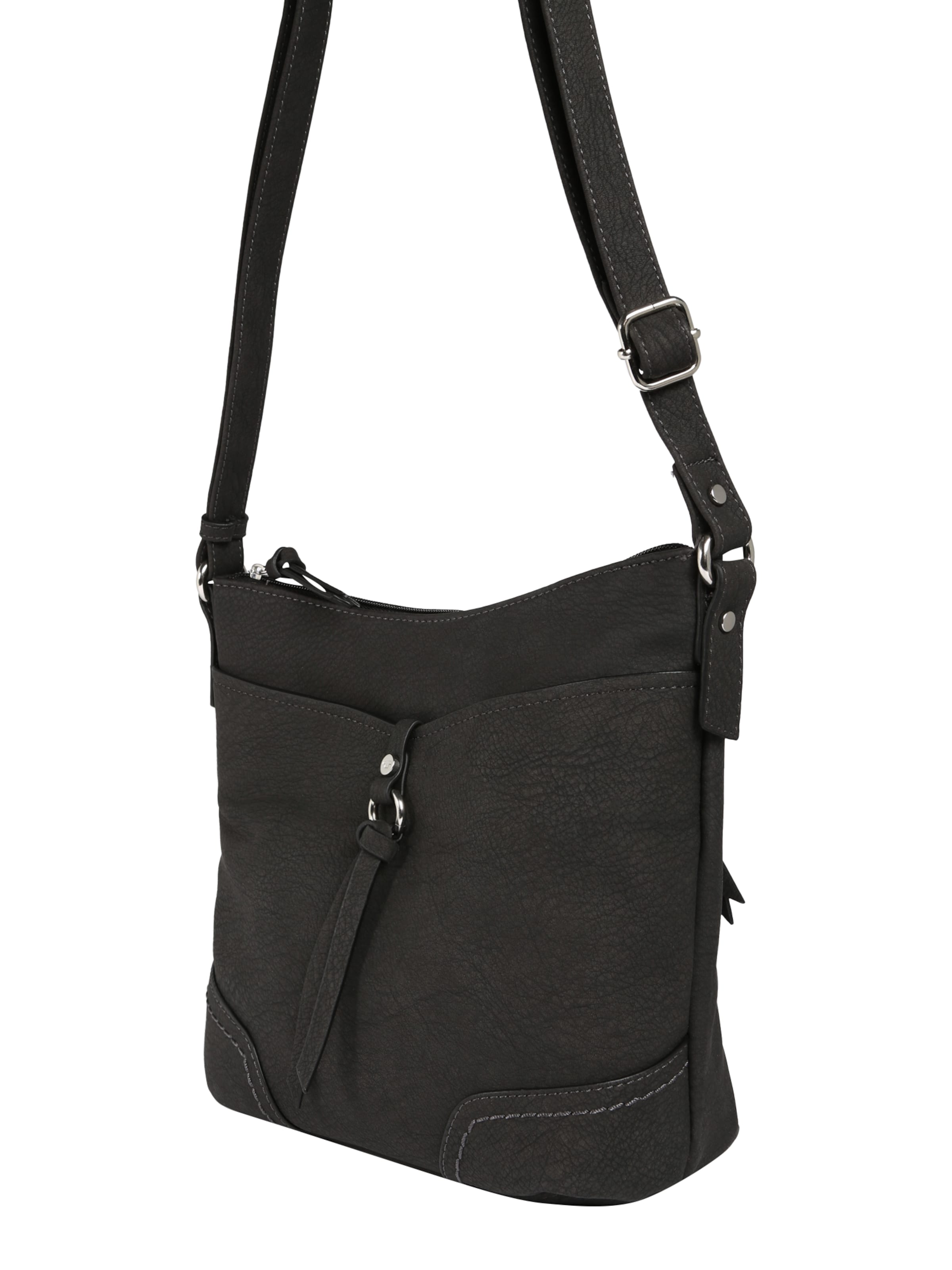 Sac à bandoulière 'IMERI' TOM TAILOR en noir : sur le côté