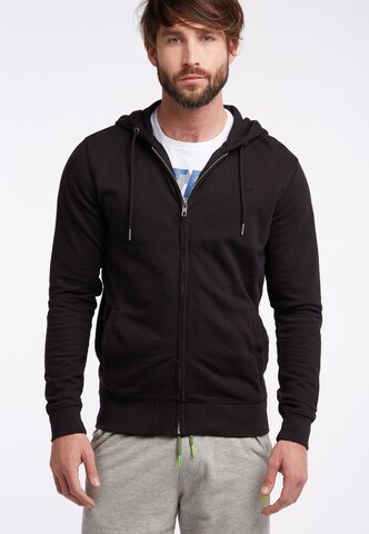 Petrol Industries Sweat jacket in Black: front