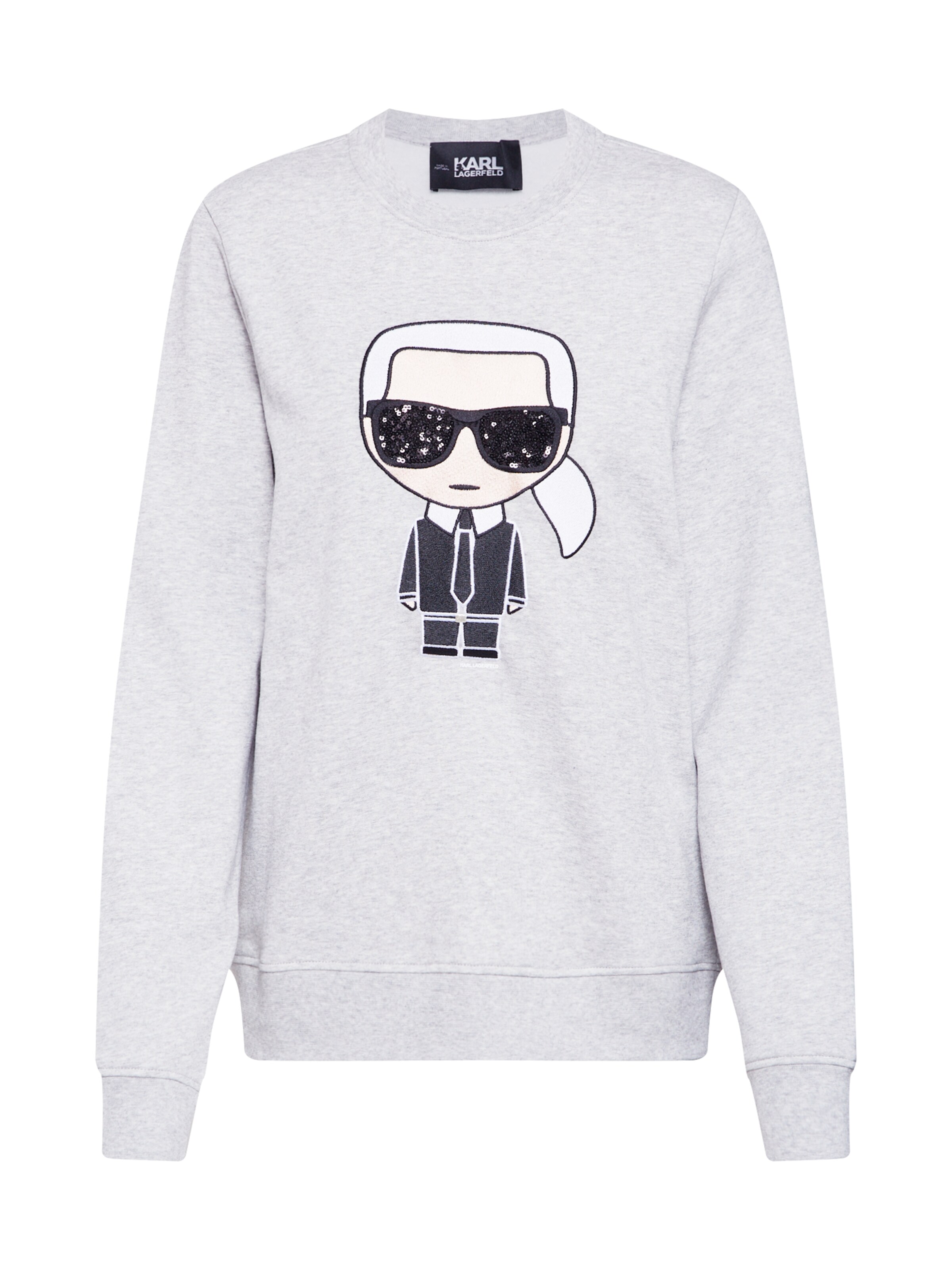 Karl Lagerfeld - Sweatshirt 'ikonik' in grau