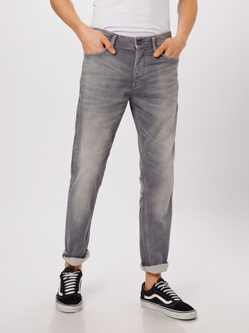 JACK & JONES Slimfit Jeans 'Tim Leon' in Grau: predná strana