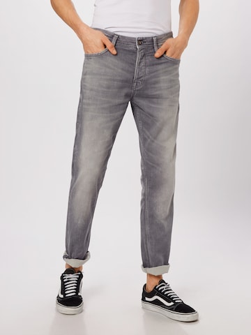 JACK & JONES Slimfit Jeans 'Tim Leon' in Grijs: voorkant