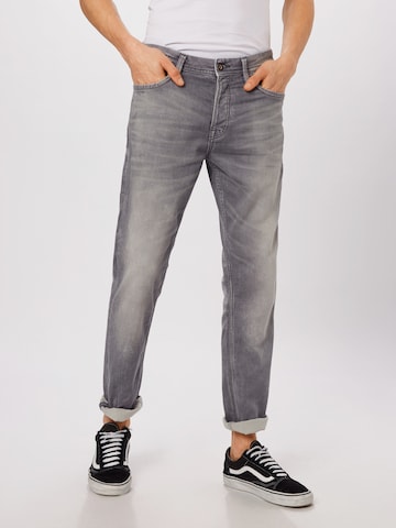 JACK & JONES Slimfit Jeansy 'Tim Leon' w kolorze szary: przód