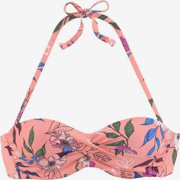 Fascia Top per bikini di s.Oliver in rosa: frontale