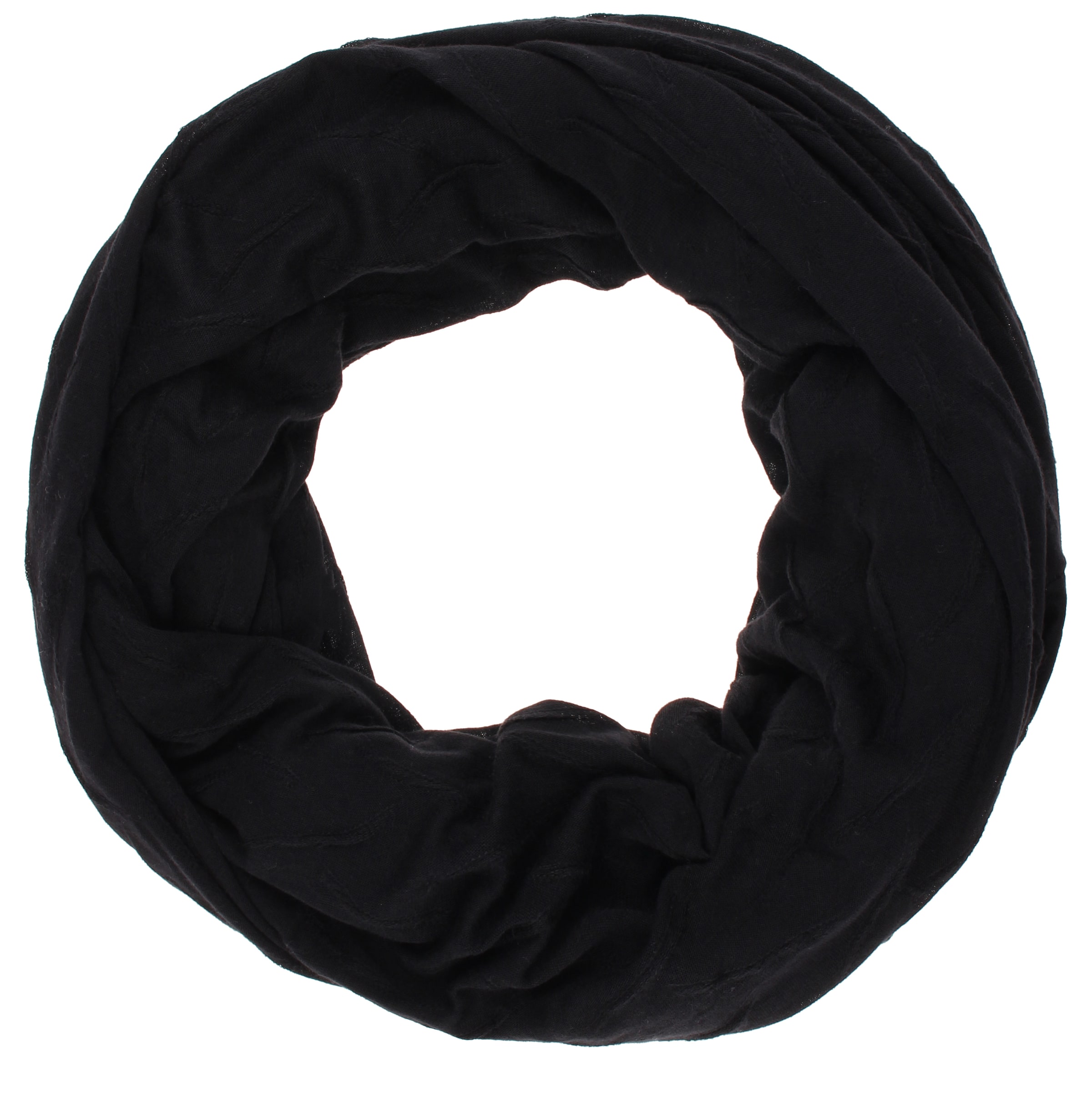 Écharpe MO en noir : devant