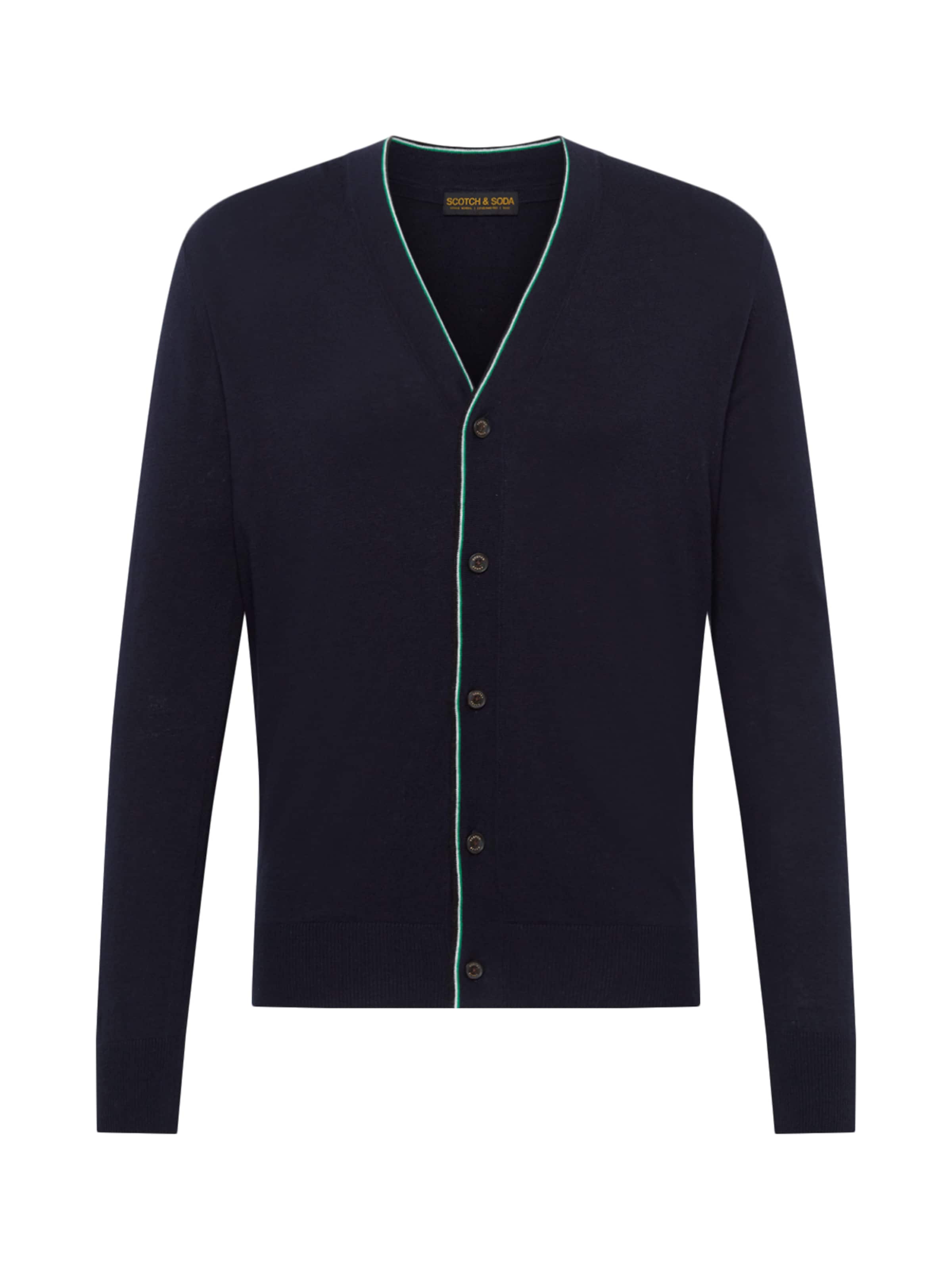 SCOTCH & SODA - Gebreid vest in de kleur Navy