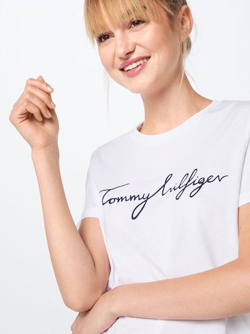 T-shirt 'Heritage' TOMMY HILFIGER en blanc