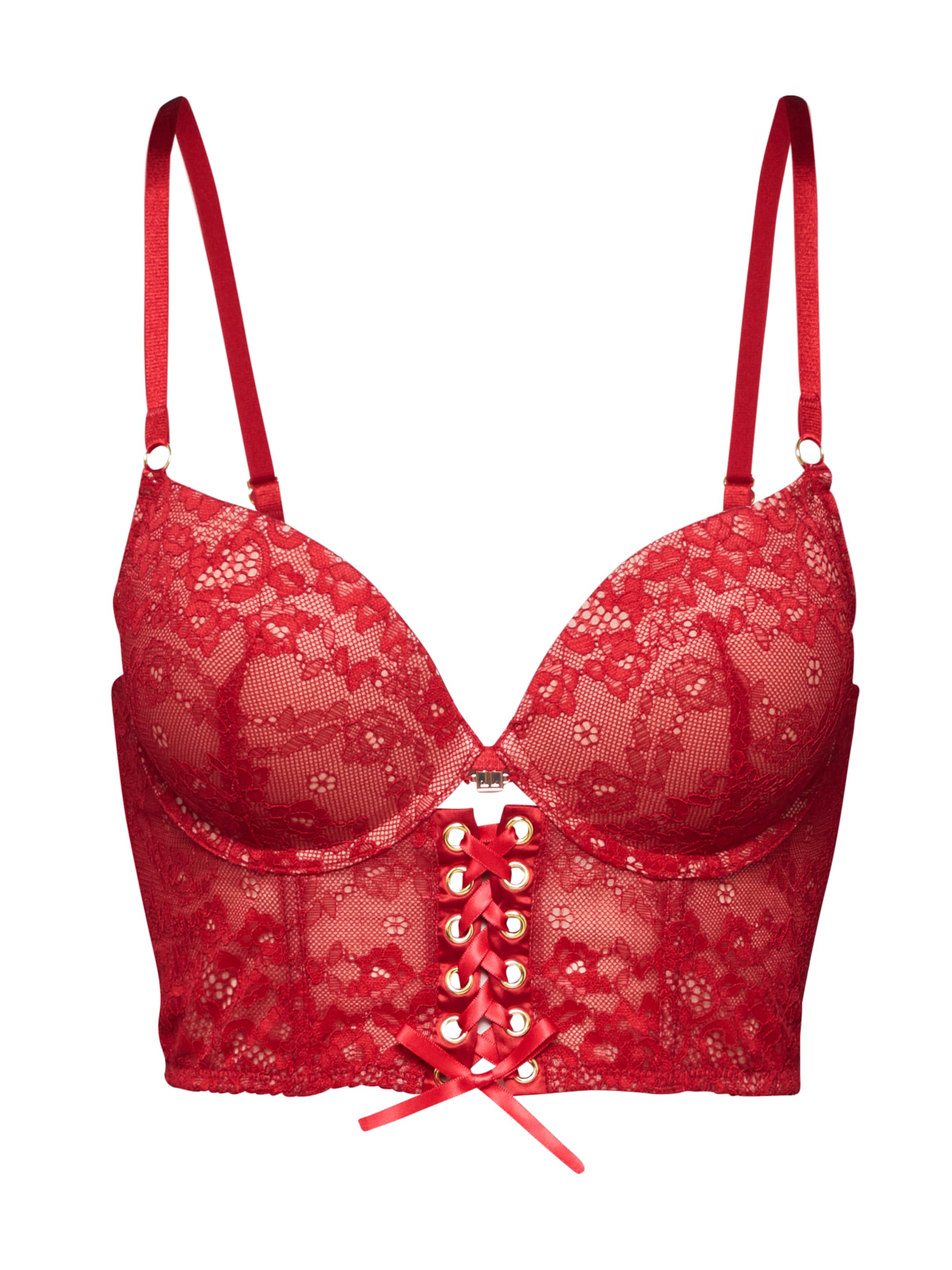 JETTE regular Korsage i rød: forside