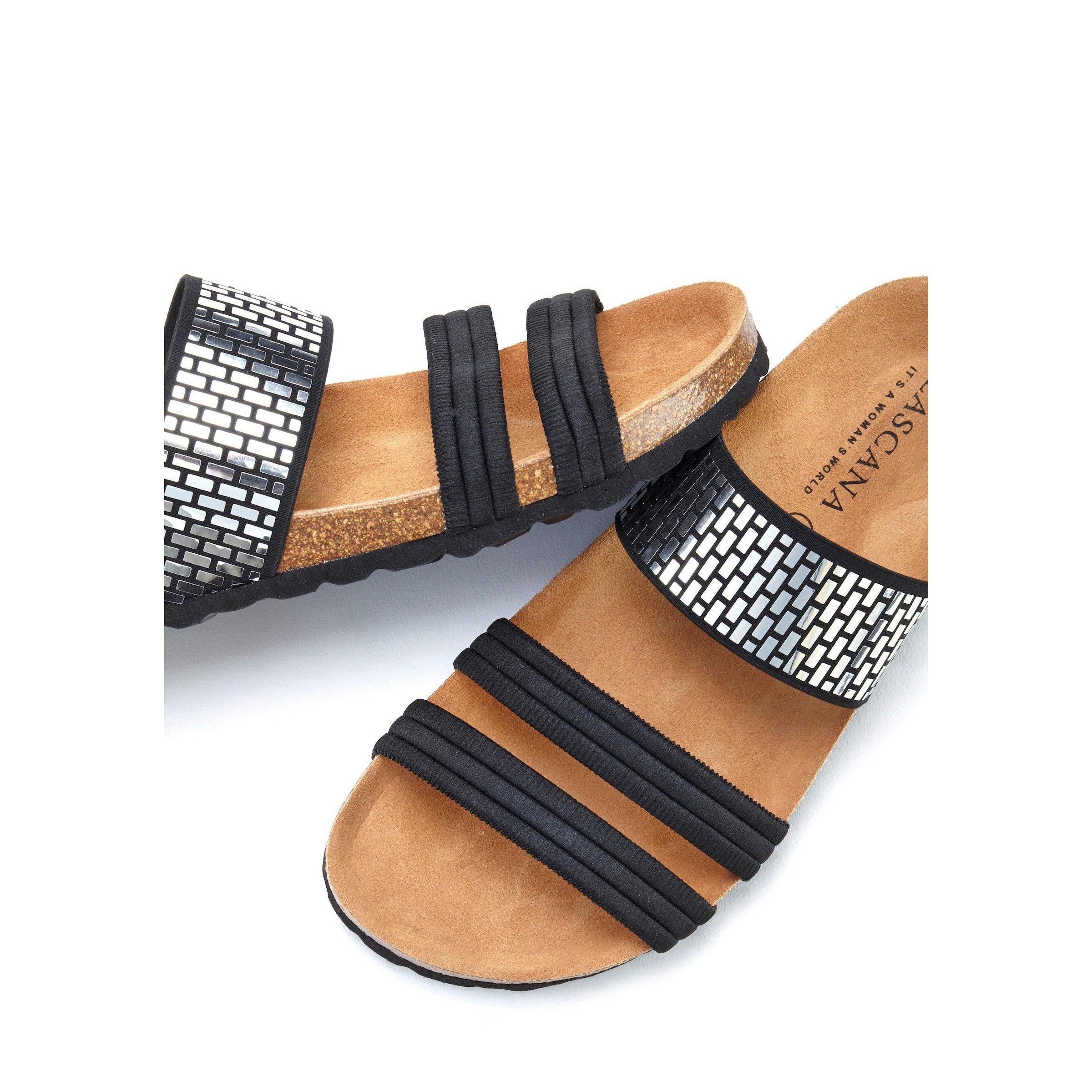 LASCANA Pantofle – černá