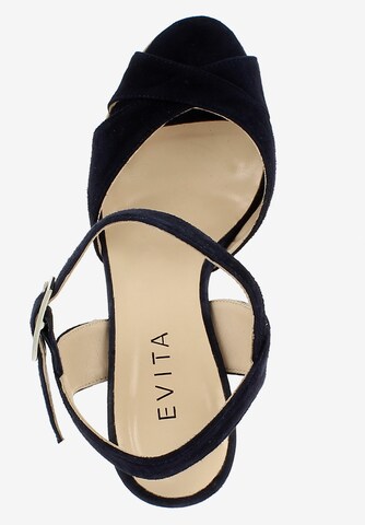 EVITA Sandalen met riem in Blauw