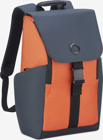 Delsey Paris Backpack 'Securflap' in Orange