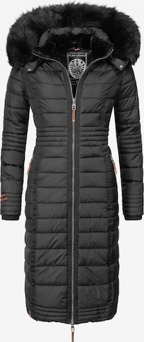 NAVAHOO Winter coat 'Umay' in Black: front