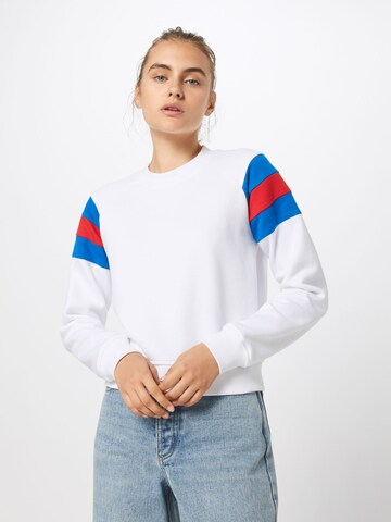 Urban Classics Sweatshirt in White: front