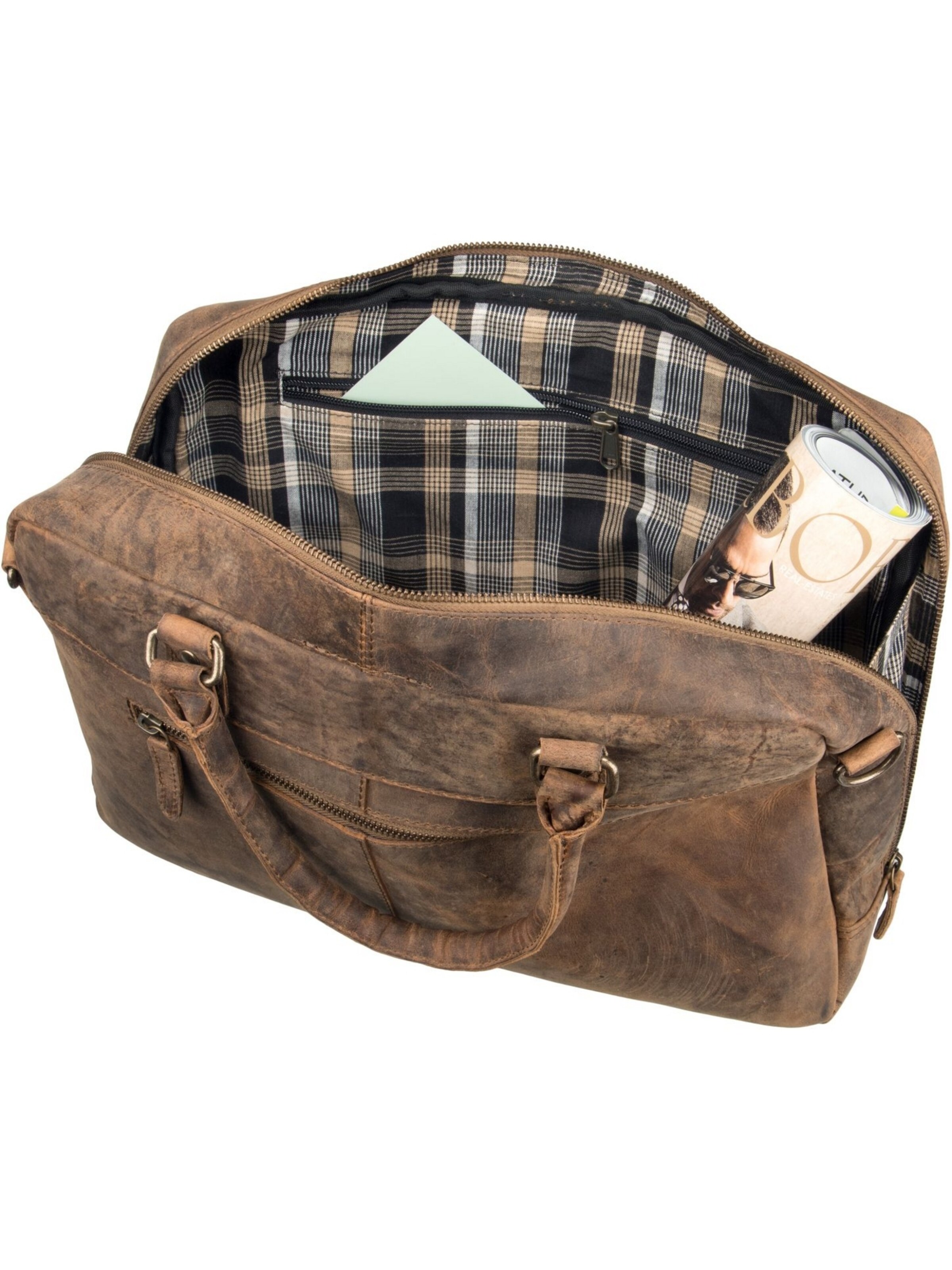 Borsa portadocumenti 'Antic' di Harold's in marrone