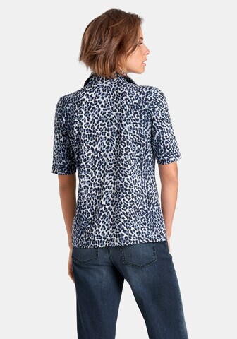 Peter Hahn Blouse 'Jersey-Bluse mit 1/2-Arm' in Blauw