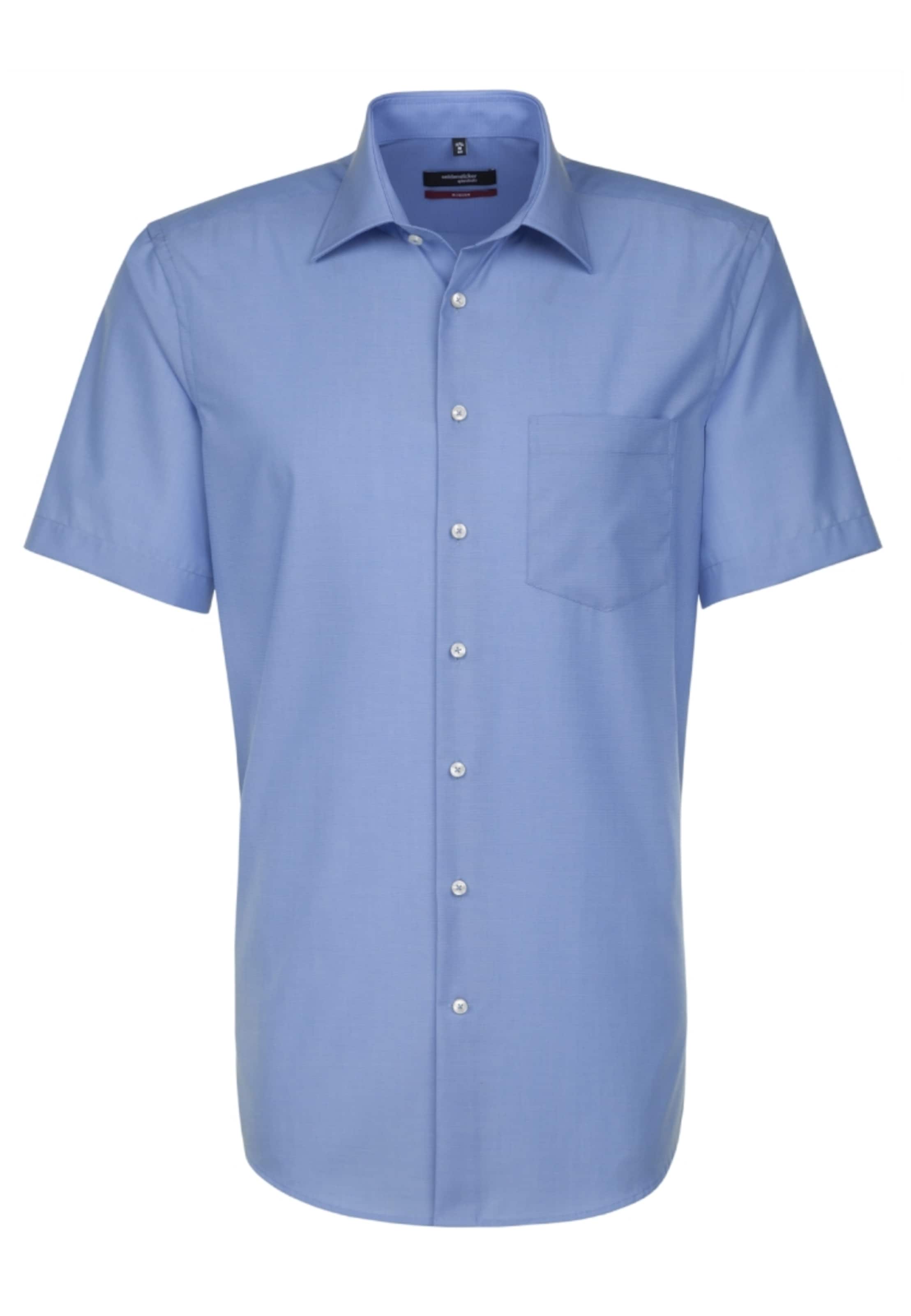 SEIDENSTICKER Regular fit Button Up Shirt in Blue: front
