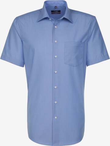 Coupe regular Chemise SEIDENSTICKER en bleu : devant