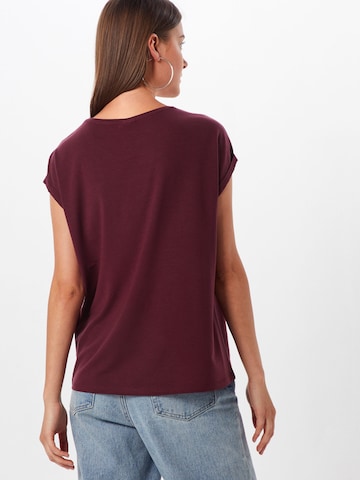 VERO MODA T-Shirt 'Ava' in Rot: zadná strana