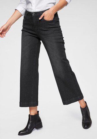 CHEER Wide leg Jeans 'Marlene' in Black: front