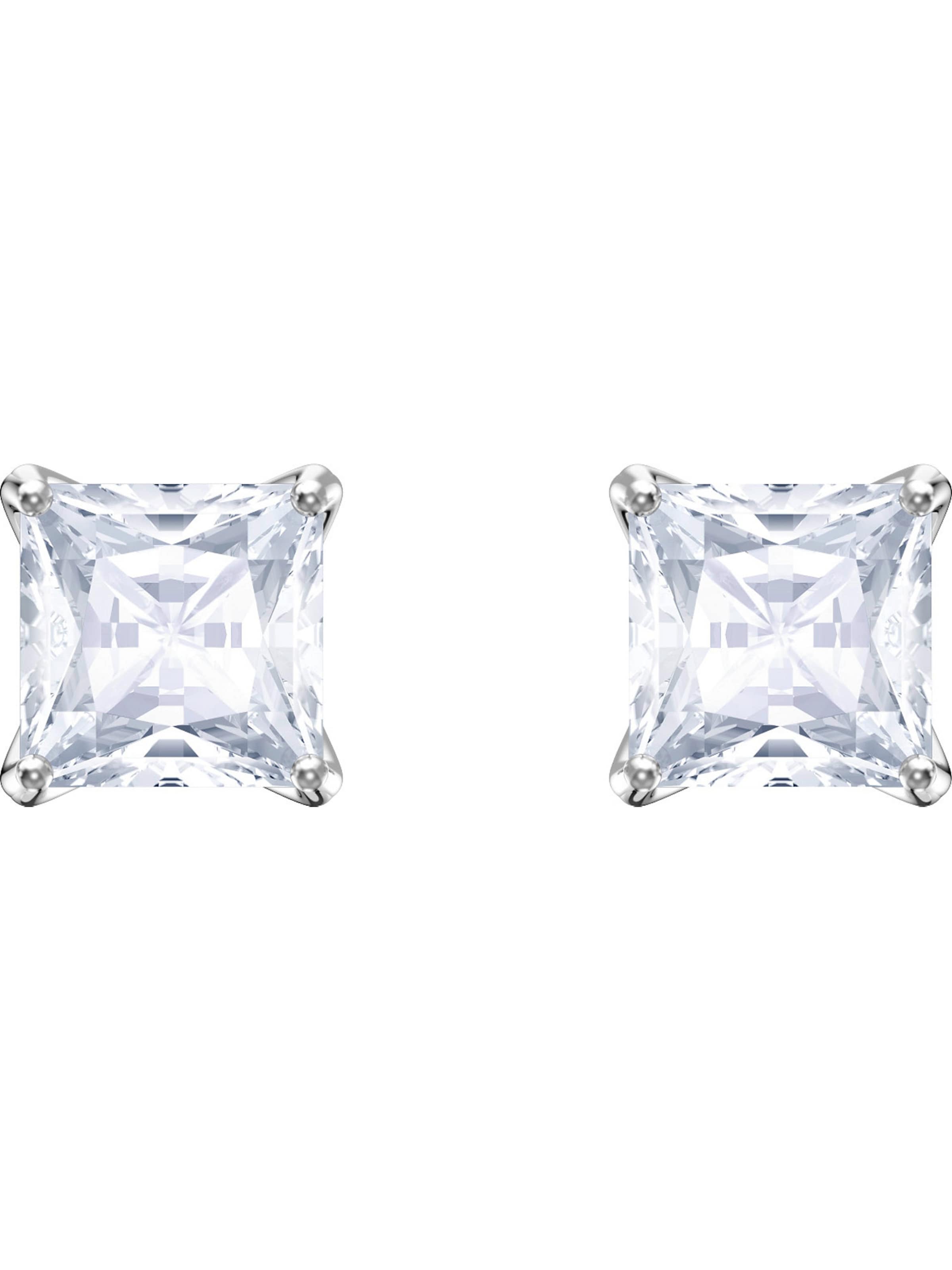 Cercei 'Stilla' de la Swarovski pe argintiu: față