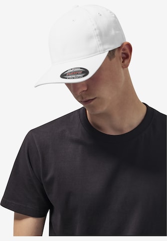 Casquette Flexfit en blanc : devant