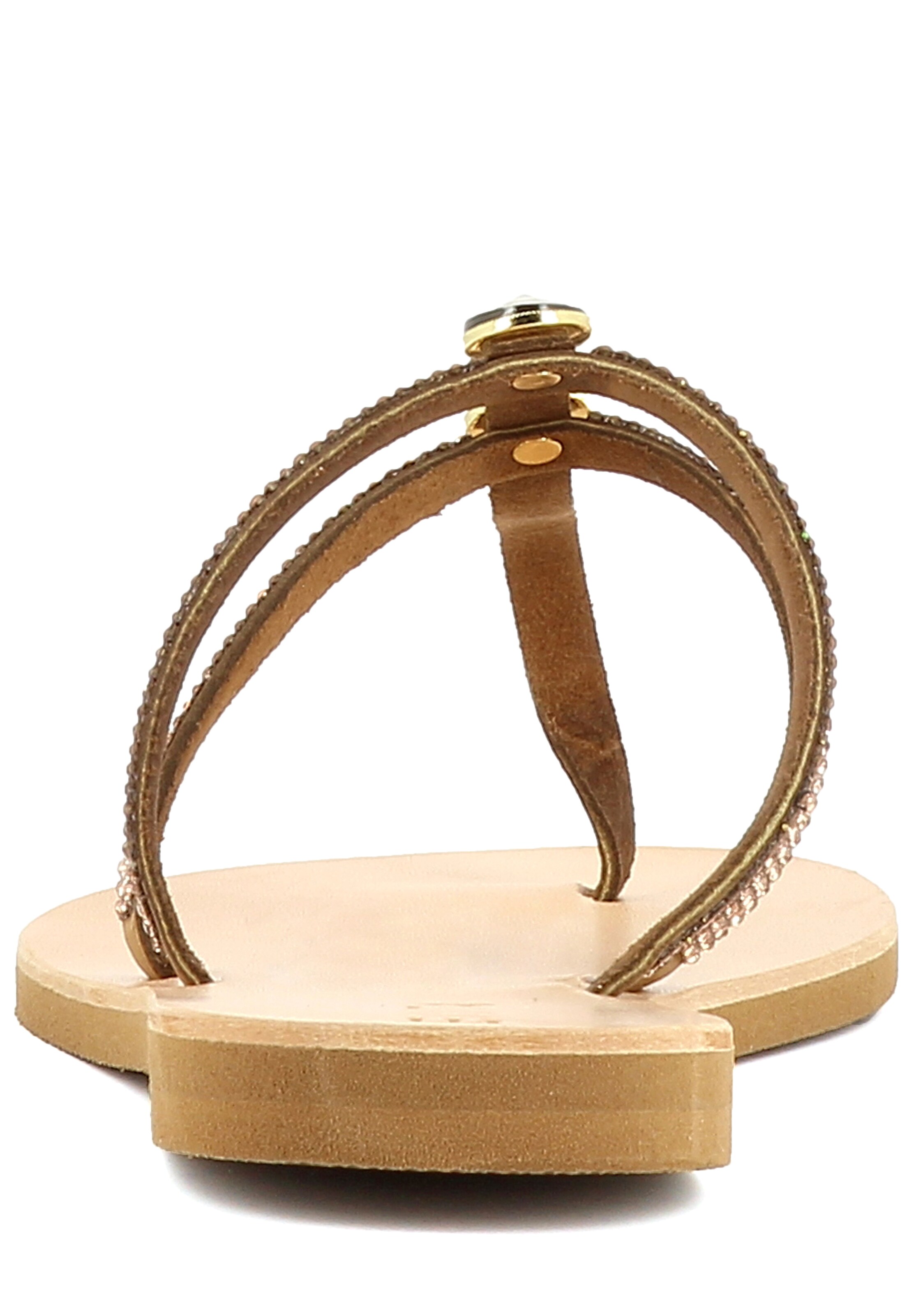 EVITA T-Bar Sandals in Brown