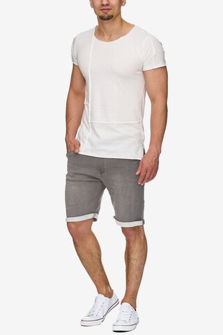 INDICODE JEANS Slim fit Pants ' Kadin Shorts ' in Grey