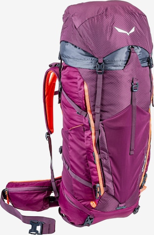 SALEWA Sports Backpack 'Alptrek 50 BP WS' in Purple: front