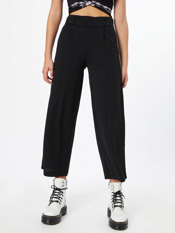 JDY Wide leg Pleat-Front Pants 'Geggo' in Black