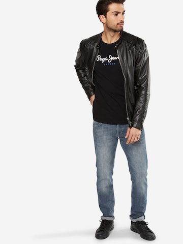 T-Shirt 'Eggo' Pepe Jeans en noir