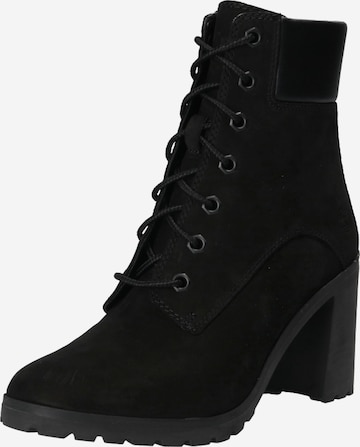 TIMBERLAND Lace-Up Ankle Boots 'Allington' in Black: front