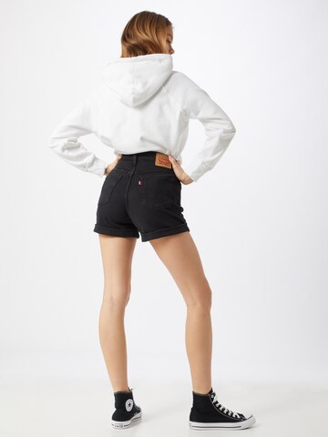 LEVI'S ® Loosefit Džíny 'Mom A Line Shorts' – černá