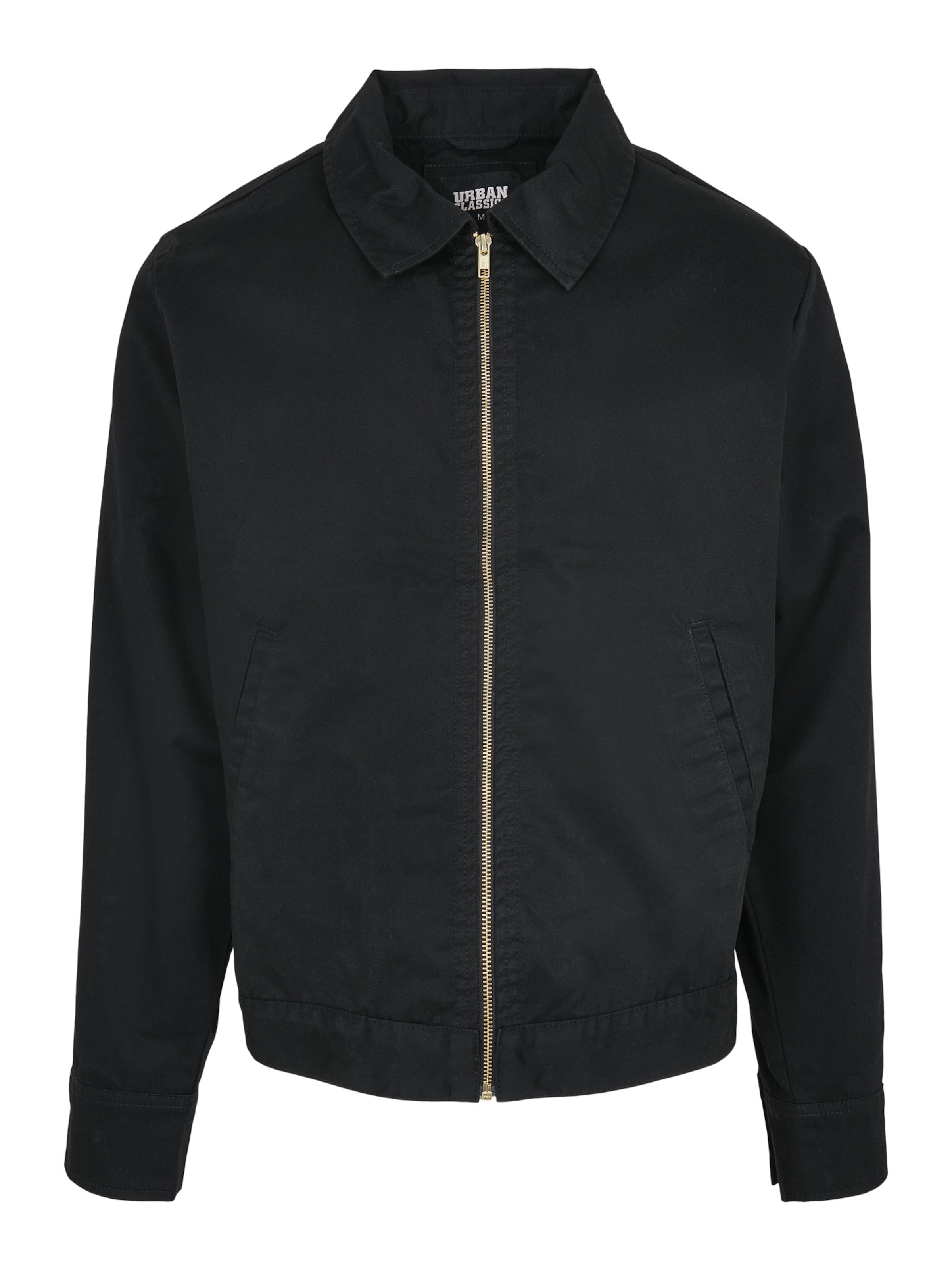 Urban Classics Regular fit Prehodna jakna 'Workwear' | črna barva: sprednja stran