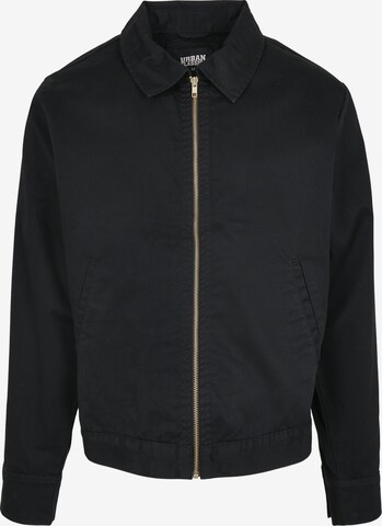 Urban Classics - Ajuste regular Chaqueta de entretiempo 'Workwear' en negro: frente