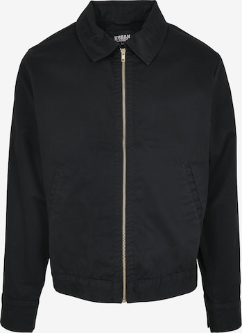 Urban Classics Средняя посадка Демисезонная куртка 'Workwear' в Черный: спереди