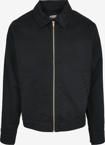 Coupe regular Veste mi-saison 'Workwear' Urban Classics en noir : devant