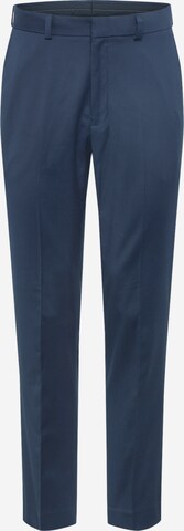 BURTON MENSWEAR LONDON Regular Trousers with creases in Blue: front