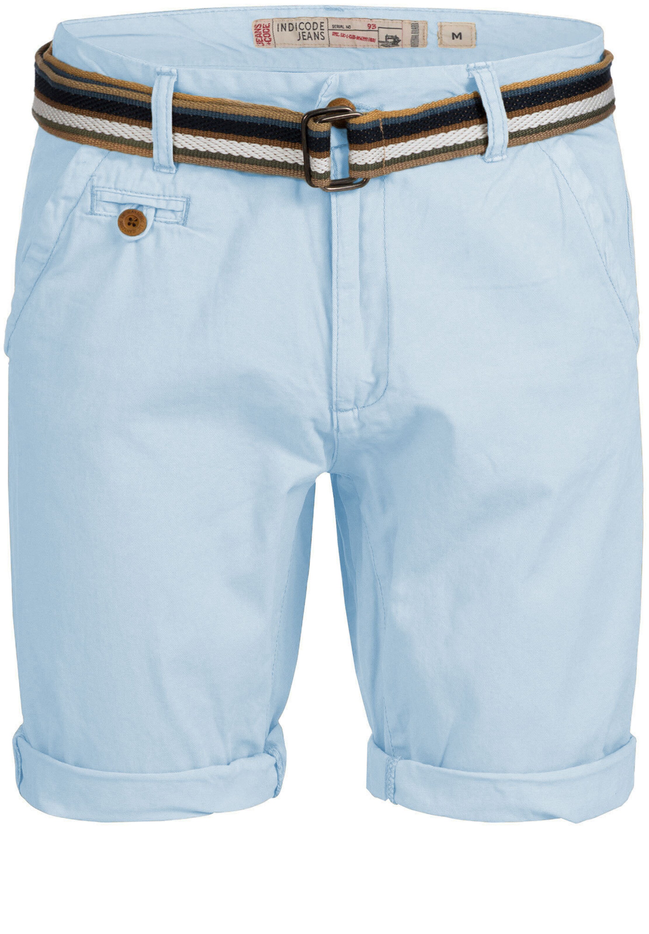 INDICODE JEANS Regular Trousers 'Cuba' in Blue: front