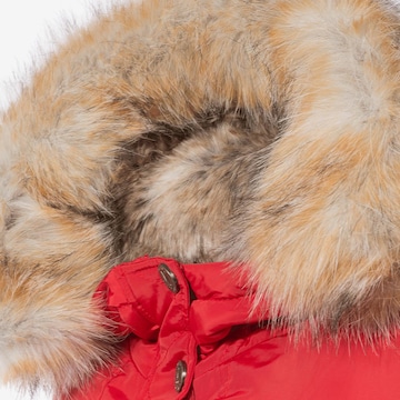 MARIKOO Winter parka 'Grinsekatze' in Red