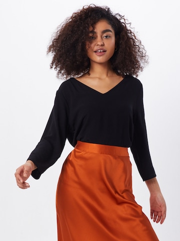 ABOUT YOU Blouse 'Farine' in Zwart: voorkant