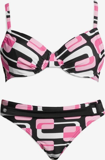 KangaROOS Bügel-Bikini in rosa / schwarz, Produktansicht