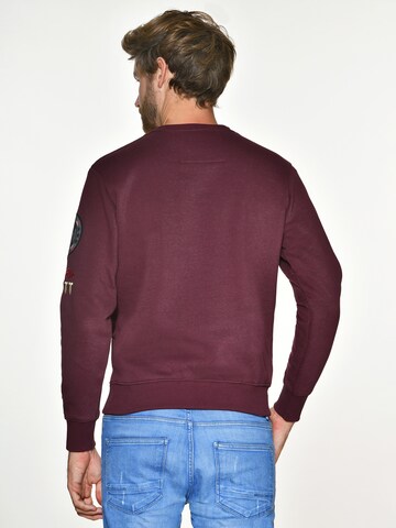 TOP GUN Sweatshirt 'TG-9018' in Red