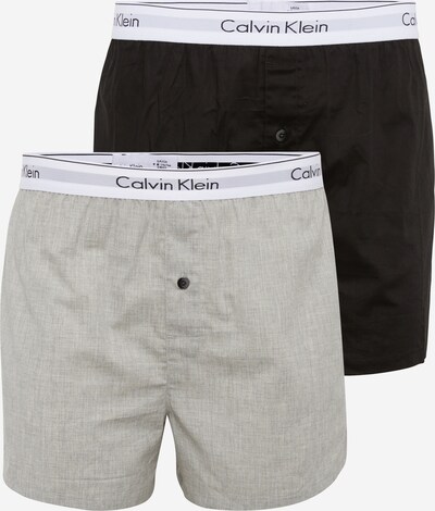 Calvin Klein Underwear Boxers en gris chiné / noir, Vue avec produit