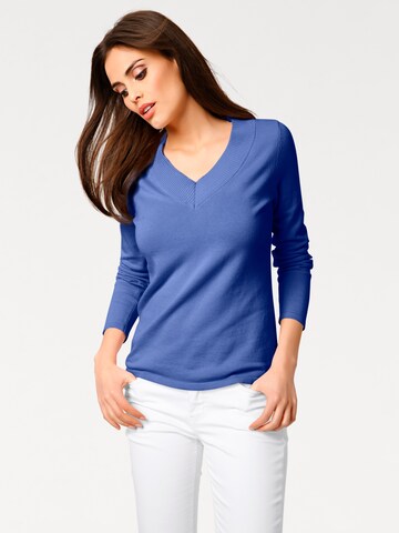 Pull-over heine en bleu : devant