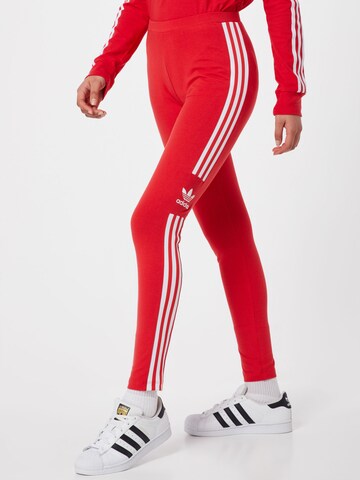 ADIDAS ORIGINALS Skinny Legginsy w kolorze czerwony: przód