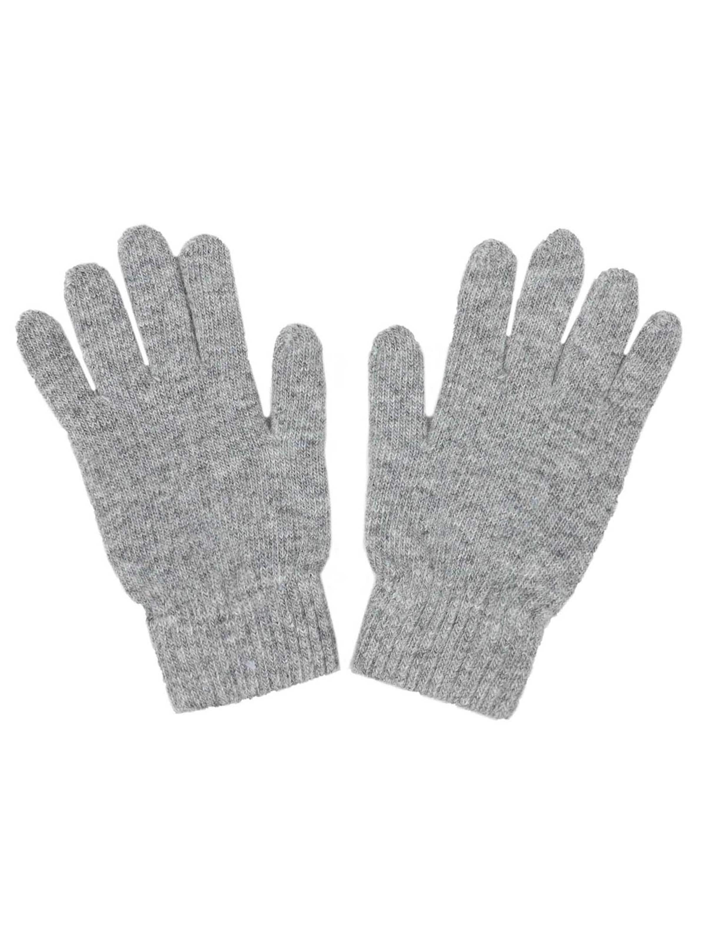 ABOUT YOU Rękawiczki pięciopalczaste 'Anja' w kolorze szary: przód