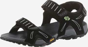 LICO Sandals in Black: front